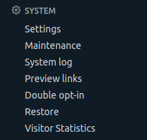 Backend Visitors Statistics